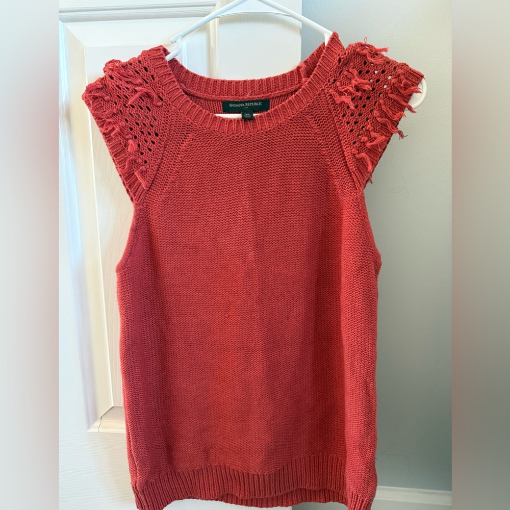 Banana Republic Women's Coral Knit Tank Top